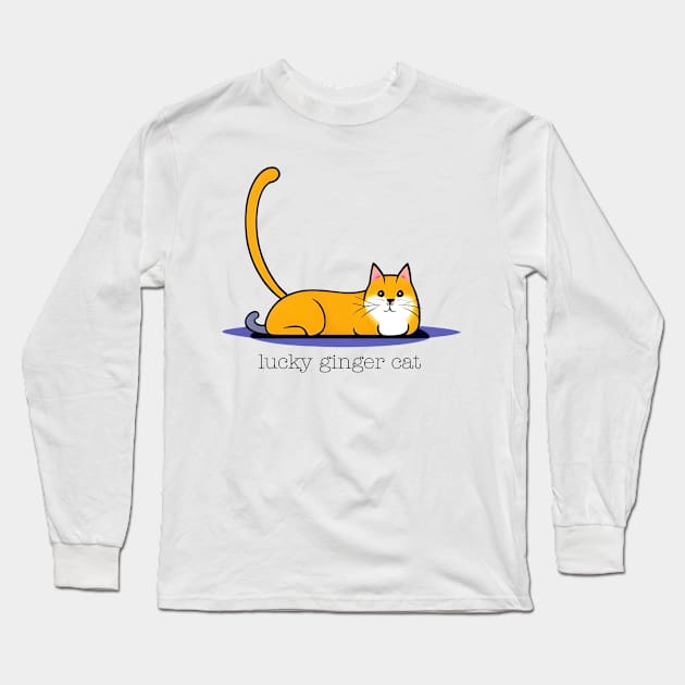 Lucky Cat Long Sleeve T-Shirt by geeklyshirts